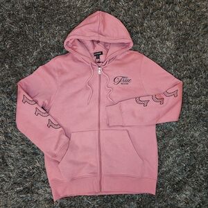 🚫SOLD True Religion Pink Zip Hoodie ☆NWT